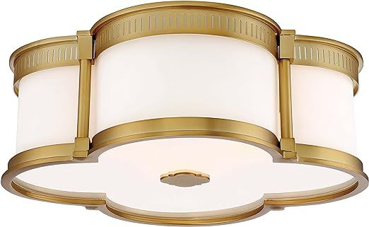 Minka Lavery 824-249-L LED Flush Mount Ceiling Lighting, 1-Light, 30 Watt, Liberty Gold (6" H x 1... | Amazon (US)