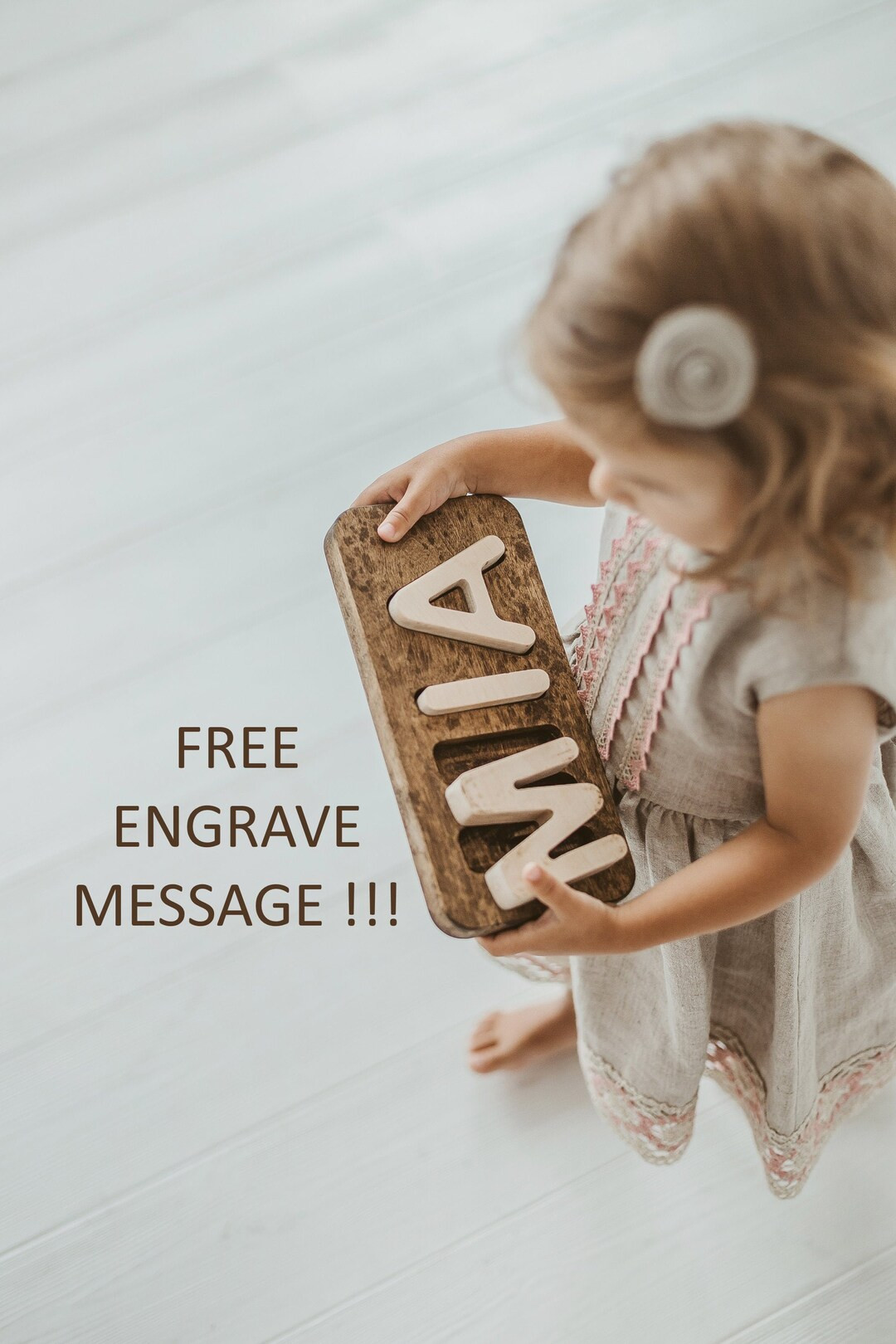 Custom Baby Name Puzzle Thick Wood Name Puzzle Wooden Name - Etsy | Etsy (US)