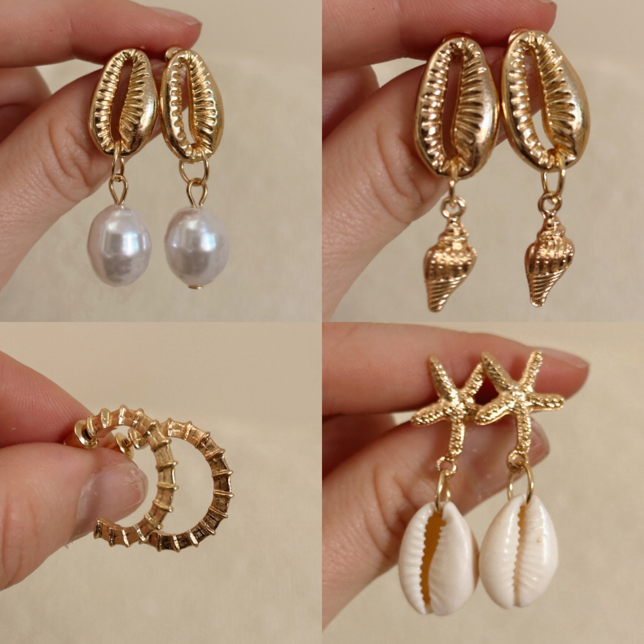 Shell earrings from Amazon! Comes in a 4 pack for $6! Such a fun summer accessory! 

#LTKSaleAlert #LTKSummerSales #LTKFindsUnder50