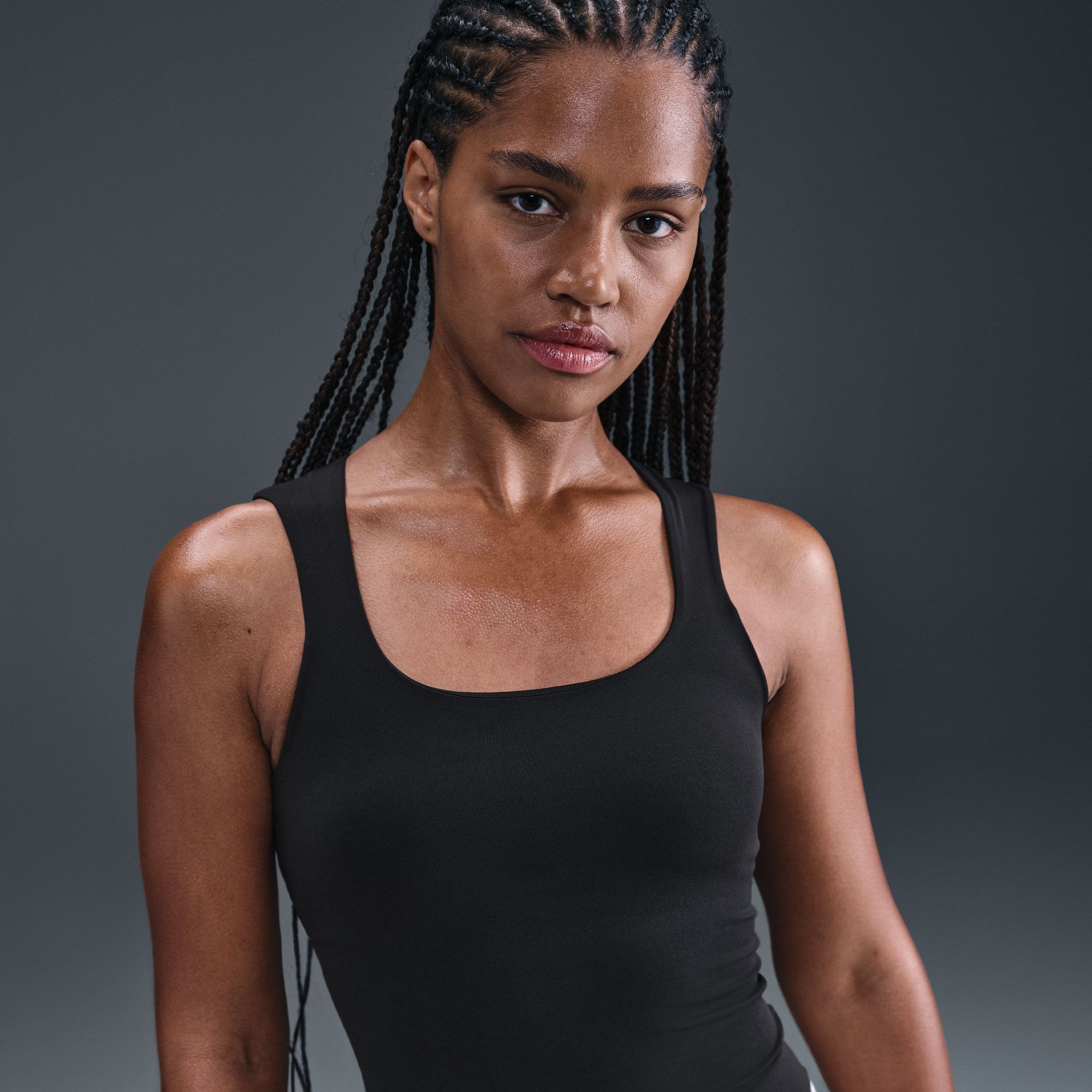 Nike Women's Zenvy Dri-FIT Tank Top, Medium, Black/Pcg3c | DICK'S Sporting Goods