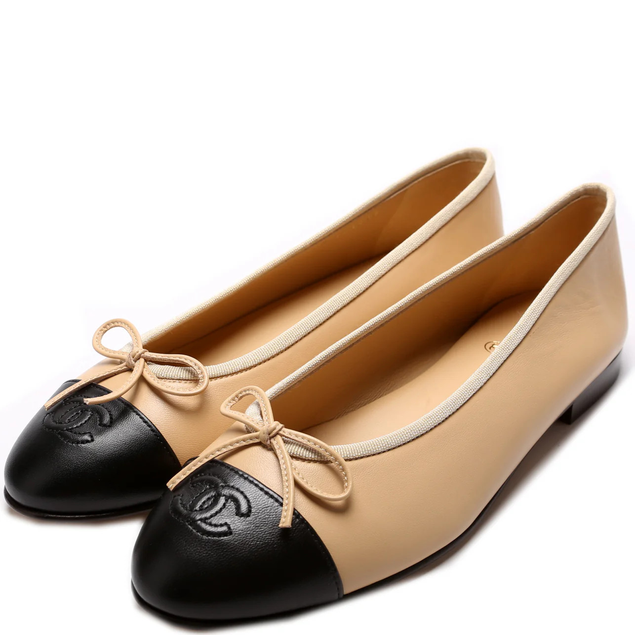 CC Cap Toe Ballet Flats Size 40 | Keeks Designer Handbags