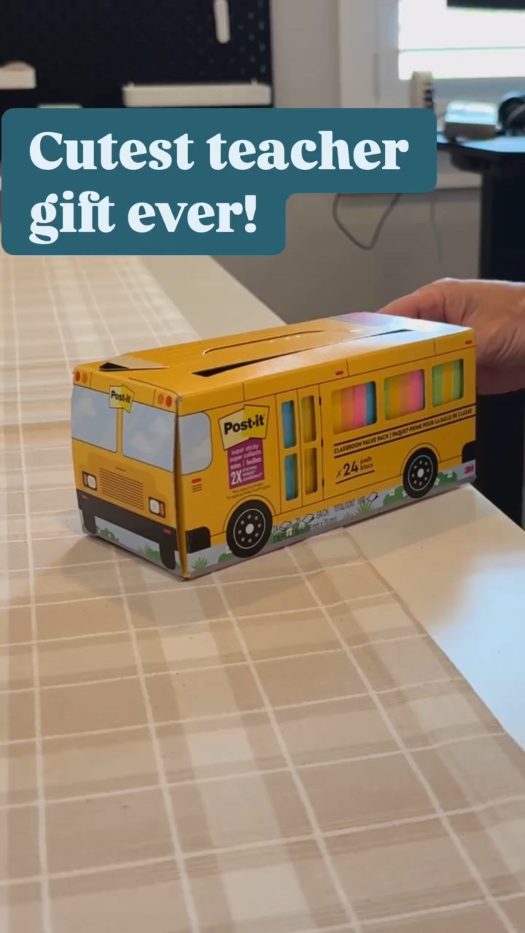 Here’s a quick one for anyone looking for a teacher gift! Back to school, end of school year, Christmas, any occasion is perfect for a post it bus gift idea!

#LTKFamily #LTKHome #LTKSeasonal