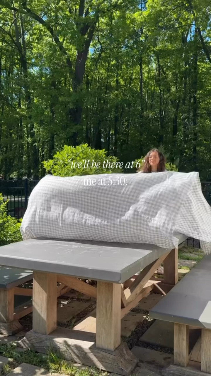 Based on a true story 😆 anyone else!?  brb making more tomato candle holders 🍅👩🏻‍🌾

P.S. My melamine tomato dinnerware is on sale for $19.97!! Not bad for a 12 piece set 😮‍💨

#tablescape #outdoordining #summerhosting #tabledecor #hostingideas #italiansummer