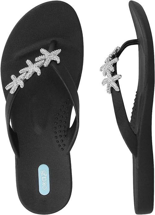 Oka-B Women's Ryann Flip Flop Sandals | Amazon (US)