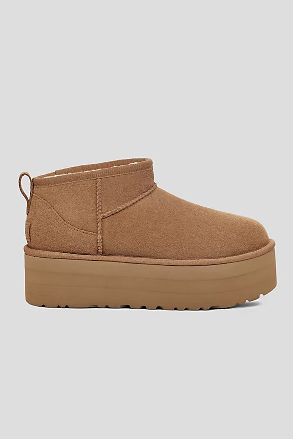 UGG Women's Classic Ultra Mini Platform Boot in Chestnut, Women's at Urban Outfitters | Urban Outfitters (US and RoW)