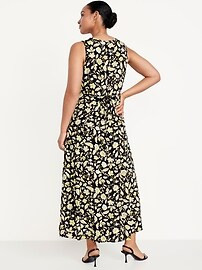Fit & Flare Floral Maxi Dress | Old Navy (US)