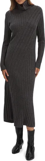 Cady Long Sleeve Wool Blend Rib Sweater Dress | Nordstrom