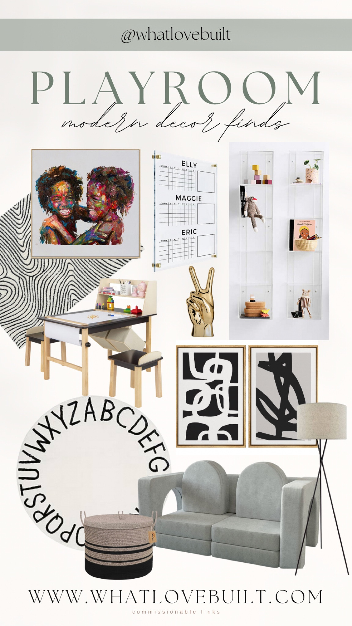 Modern Playroom Decor Finds

#playroom #amazon #etsy #amazonhome #home #homedecor #modernhome #wallart #rug #kids #family #founditonamazon #play #moderndecor #calendar #schedule

#LTKstyletip #LTKhome #LTKfamily