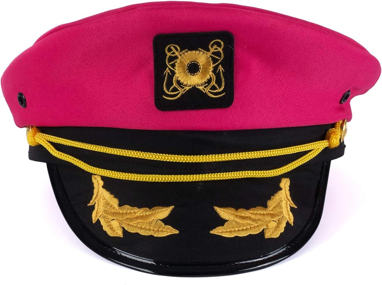 Tigerdoe Yacht Hats - 3 Pack - Captains Hat - Neon Captain Hat - Boaters Hats - Costume Hats - Novelty Hats | Amazon (US)
