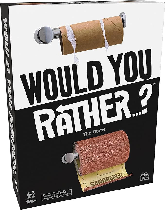 Spin Master Games, Would You Rather? Funny Party Card Game for College, Friendsgiving, Birthdays,... | Amazon (US)