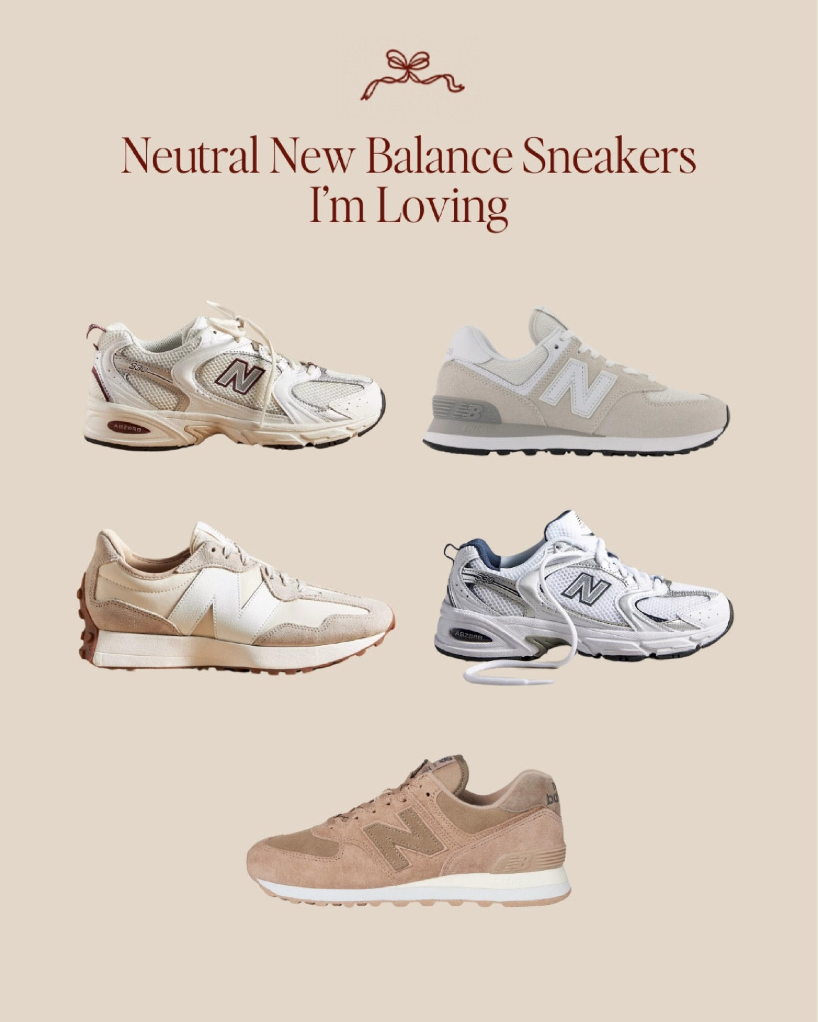 neutral new balance sneakers

#LTKStyleTip #LTKFindsUnder100 #LTKShoeCrush
