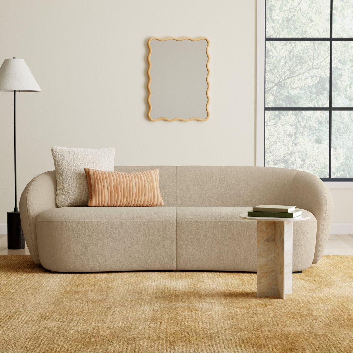 This curved white boucle sofa is giving all the cozy modern vibes 🤍 The soft lambswool texture and sculptural shape make it the prettiest statement piece for any living room. Love how the chaise makes it perfect for relaxing while still looking super chic.#Wayfair #WayfairFinds #BoucleSofa #CurvedSofa #WhiteSofa #SectionalSofa #BoucleCouch #LivingRoomStyle #LivingRoomInspo #NeutralDecor #ModernHome #CozyHome #InteriorInspo #HomeDecorFinds #TrendingHomeDecor #SofaGoals #CurvedFurniture #LuxuryLivingRoom #ChicHome #MinimalHome #HomeDecorIdeas #NeutralLivingRoom #ModernLivingRoom #AestheticHome #SectionalCouch #ComfySofa #DesignerLookForLess #BoucleFabric #StatementSofa #HomeStyling

#LTKSpringSale #LTKHome #LTKSeasonal