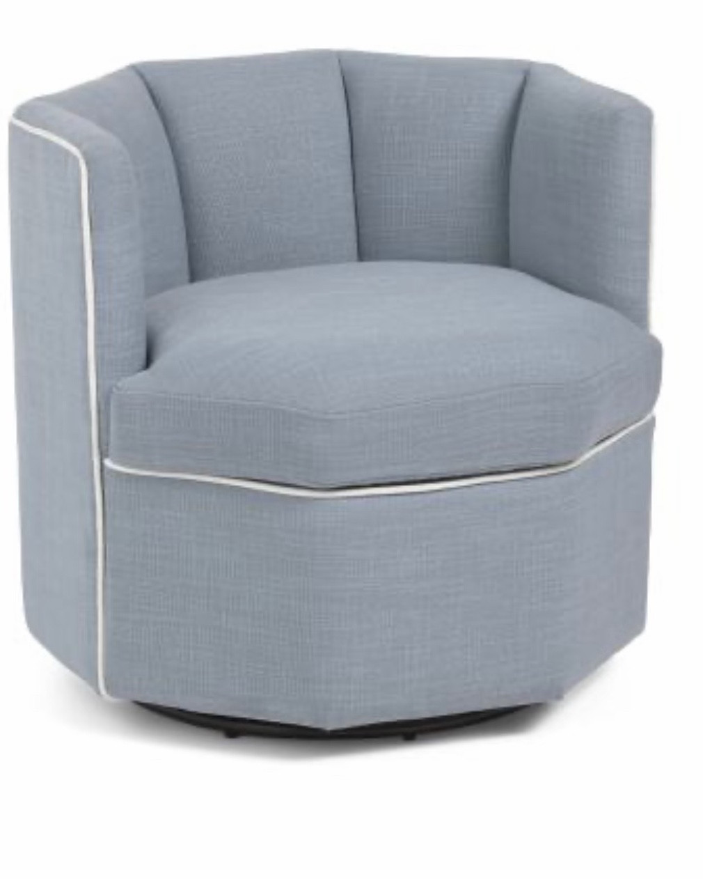 LILLIAN AUGUST, hidden storage
25.5x27 swivel accent chair with storage

color: light blue/white

quilted back, cushioned, contrast piping, 360 degree swivel, removable seat cushion for ample storage 25.5in W × 27in H x 22in L, arms: 12in L fill: polyurethane foam/polyester fiber batting


Living room, office, furniture, furniture sale, arm chair, storage, reading nook, bedroom, accent chair with hidden storage, children’s bedroom, toy storage

#LTKmomlife #LTKHome #LTKSaleAlert