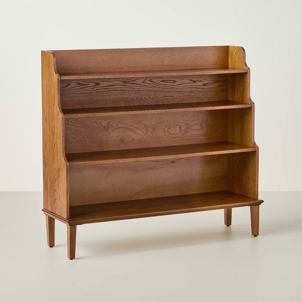 Wide Waterfall Bookcase - Oak Brown - Hearth & Hand™ with Magnolia | Target