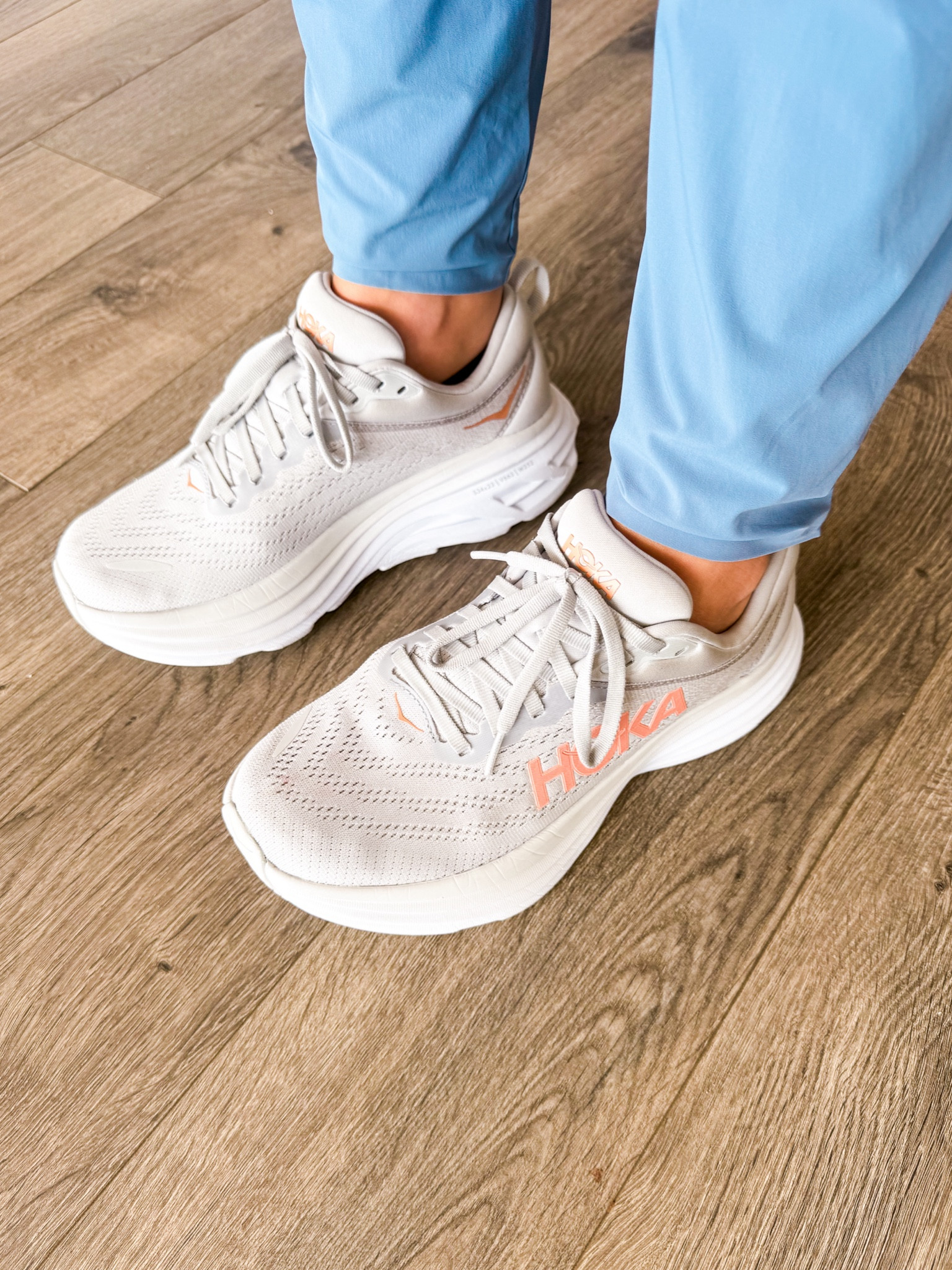 Literally the comfiest shoes on earth😍👟
Color: Harbor Mist / Lunar Rock
I highly recommend sizing a half size DOWN in any Hokas

#LTKActive #LTKShoeCrush #LTKFitness