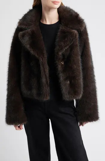 Thread & Supply Short Faux Fur Coat | Nordstrom | Nordstrom