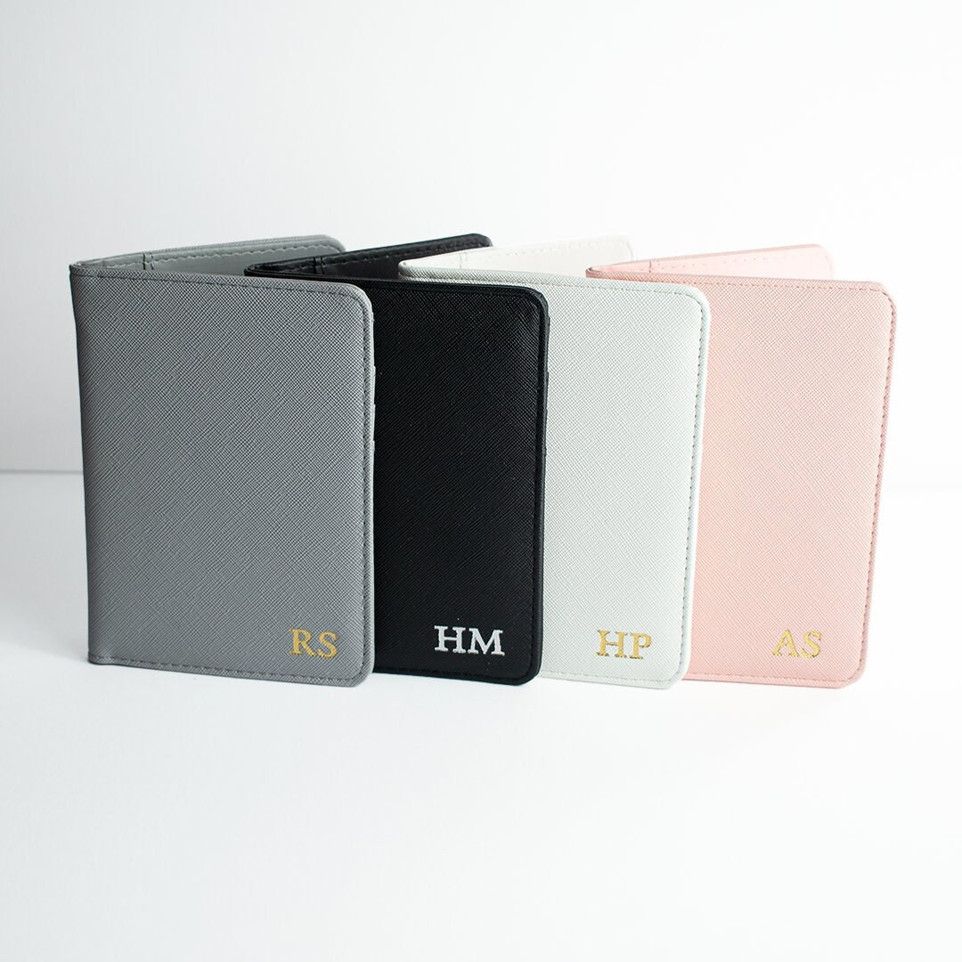 Personalised Leather Passport Holder & Luggage Tag, Bridesmaid Wedding Gifts, Holiday, Travel Set... | Etsy (UK)