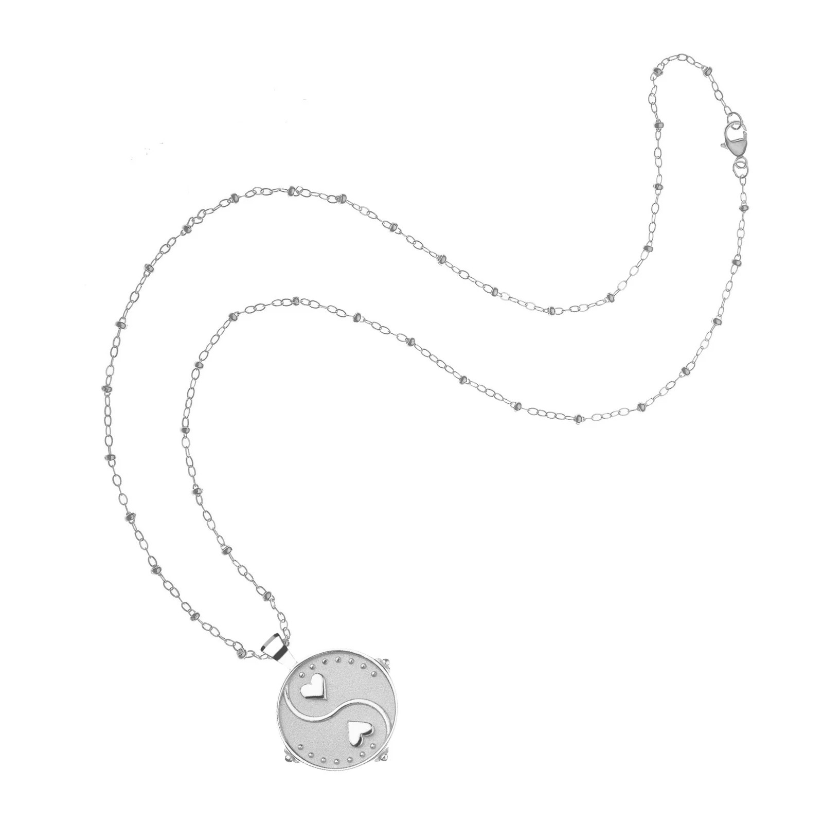 BALANCE JW Small Pendant Coin in Silver SALE | Jane Win