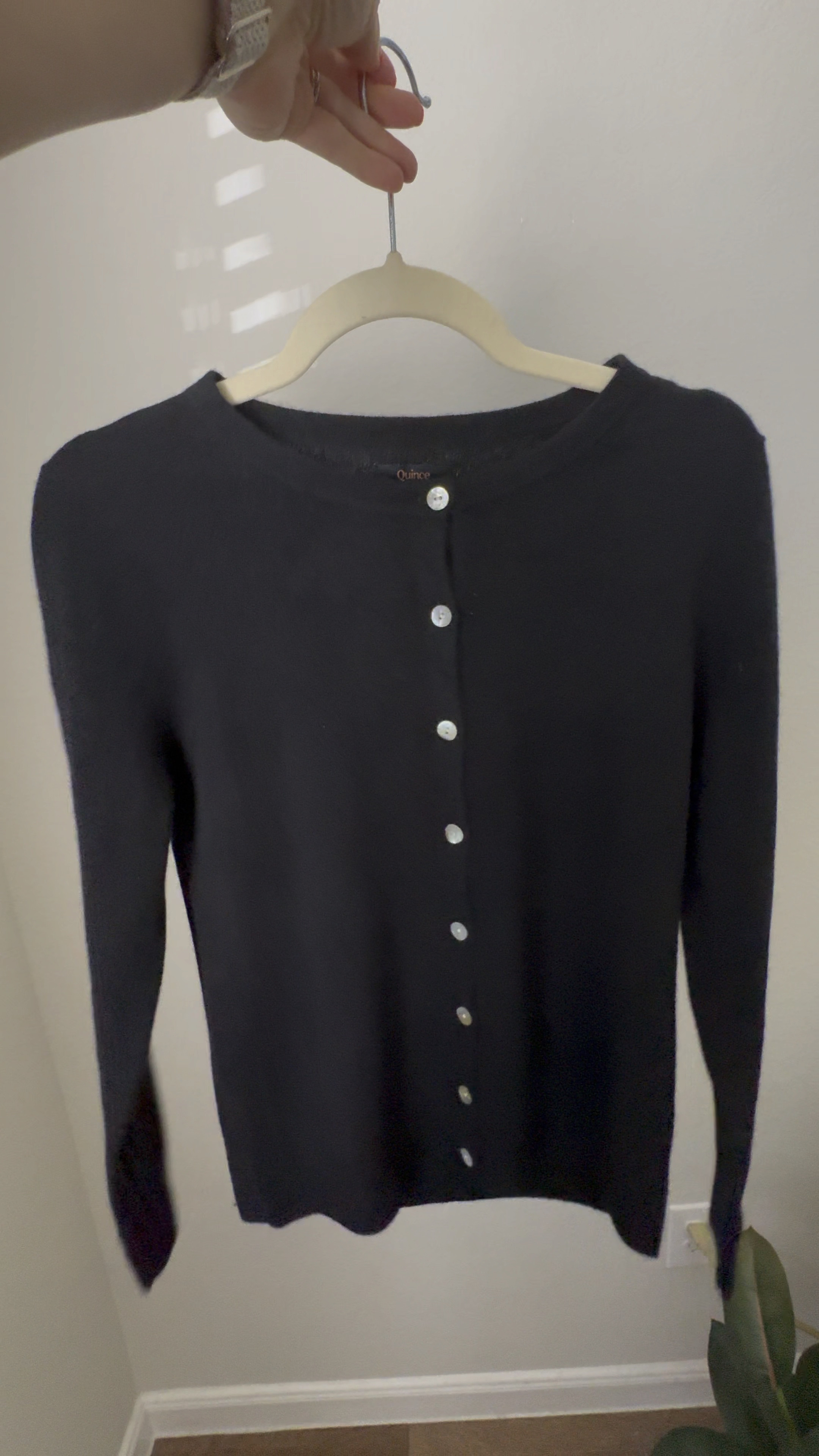 Black cashmere cardigan sweater perfect for Fall!  Such a versatile piece for your Fall wardrobe. 

Size small and true to size - comes in other colors 

Wear alone, layer or throw over your shoulders.

#LTKWorkwear #LTKFindsUnder100 #LTKSeasonal