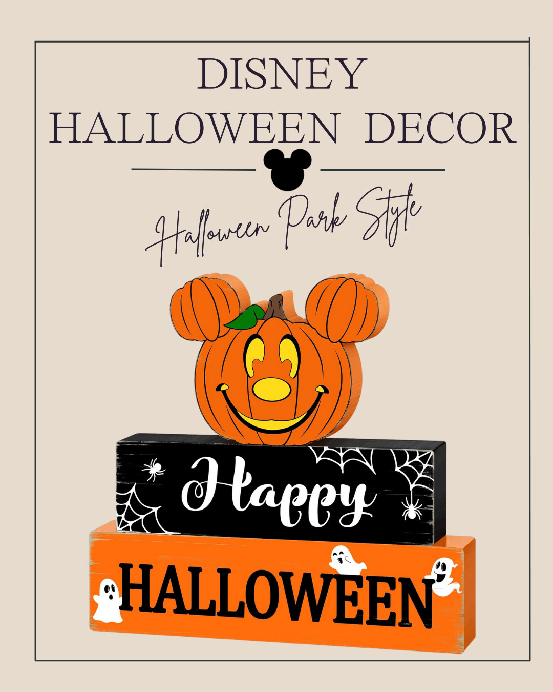 Halloween Mouse Wooden Table Signs Pumpkin Decor 

 #LTKSeasonal #LTKHome