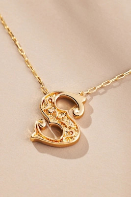 Western Monogram Necklace | Anthropologie (US)