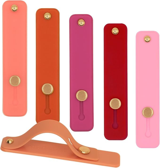 Cell Phone Grips Finger Holder for Back of Phone, Cute Pink Phone Slide Grip Hook Grip Accessorie... | Amazon (US)