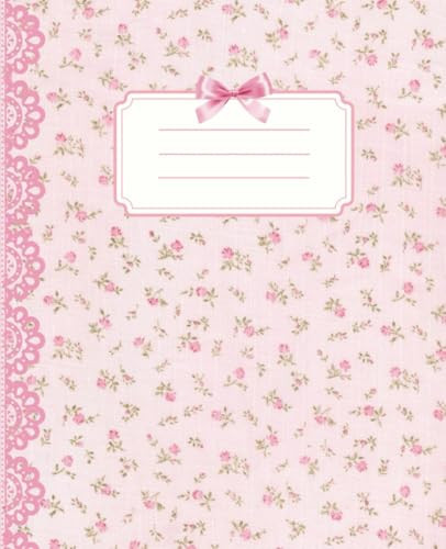 Coquette Composition Notebook College Ruled Vintage Pink Floral Print Aesthetic Journal Diary: School Supplies for Girls, Teens, Women 100 Pages 7.5 x 9.25" | Amazon (US)