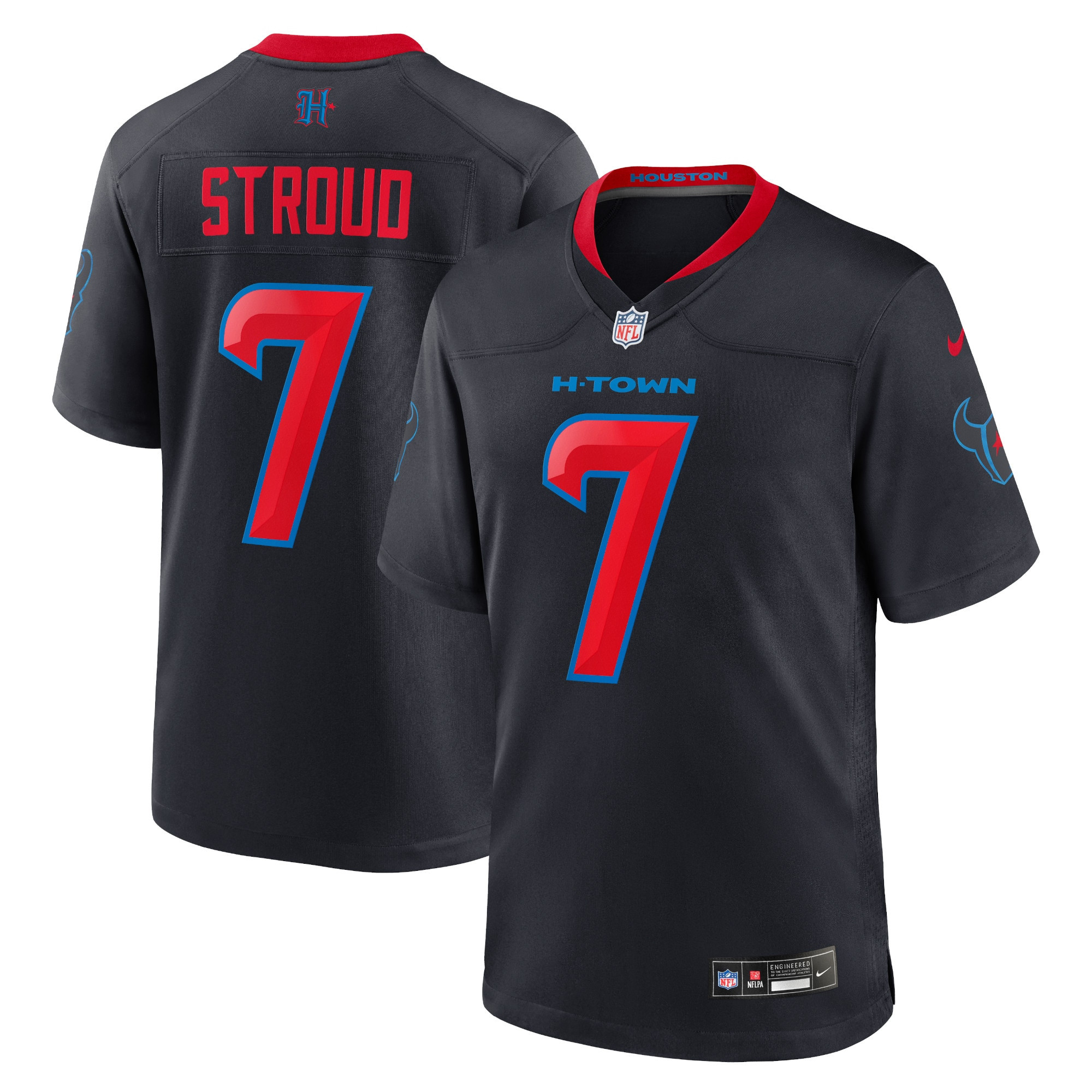 Men's Houston Texans C.J. Stroud Nike Navy 2nd Alternate Game Jersey | NFL Shop