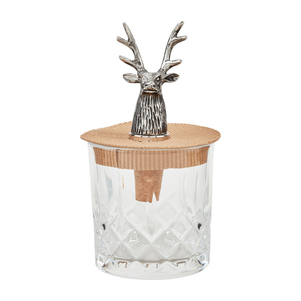 Deer Dof Glass & Bottle Stopper Set | Mud Pie