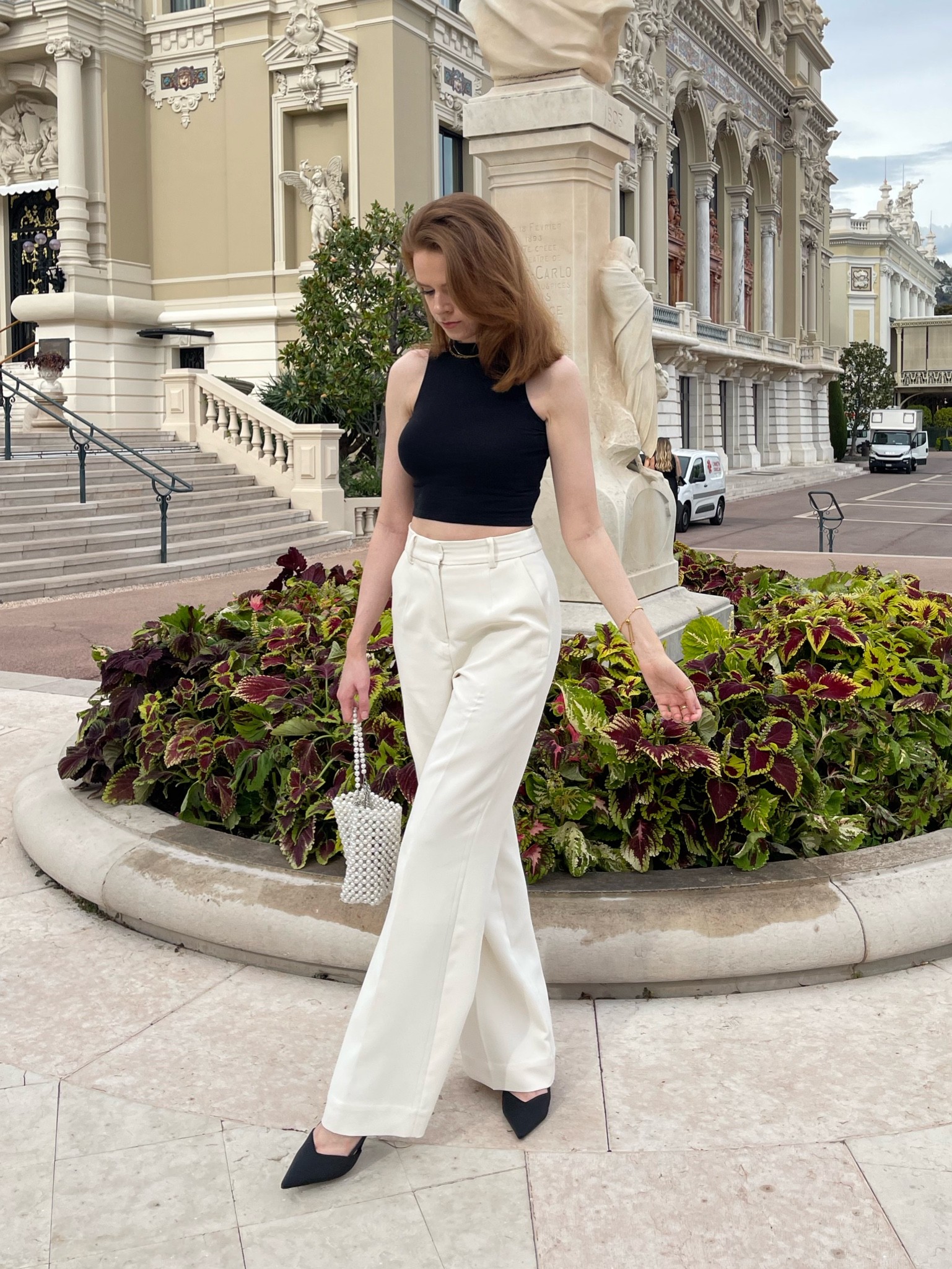 How to style white trousers and a black crop top? Create a sophisticated outfit that is comfortable and easy to style. 

These trousers are from because of Alice, I got them because I have other trousers from them that I love. Sadly these buckled when I washed them and they did replace them, but the same thing happened so I think it is the fabric that has a fault. I have linked similar below. 

#LTKeurope #LTKunder50 #LTKSeasonal