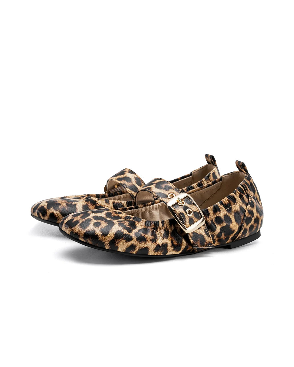Muse | Round Toe Mary Jane Flats | Fitory Footwear US