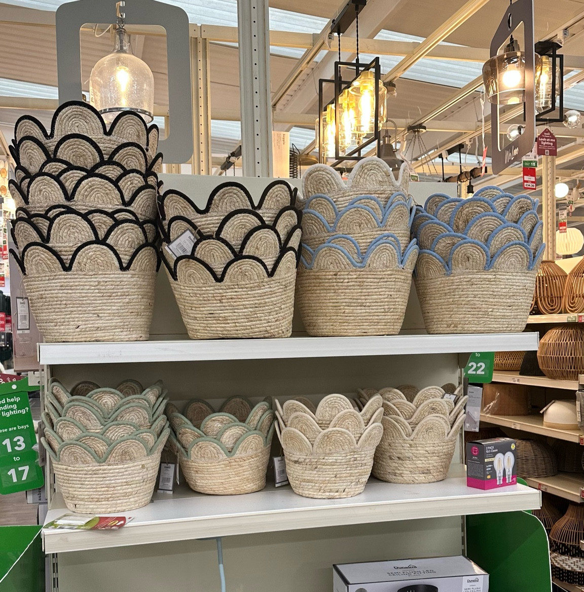 Gorgeous scallop storage baskets - will fit IKEA Kallax!

#LTKfamily #LTKkids #LTKhome