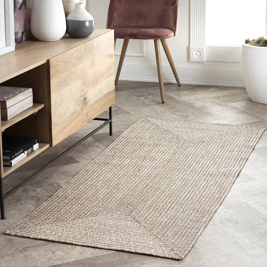 nuLOOM Wynn Braided Indoor/Outdoor Runner Rug, 2' 6" x 6', Tan | Amazon (US)
