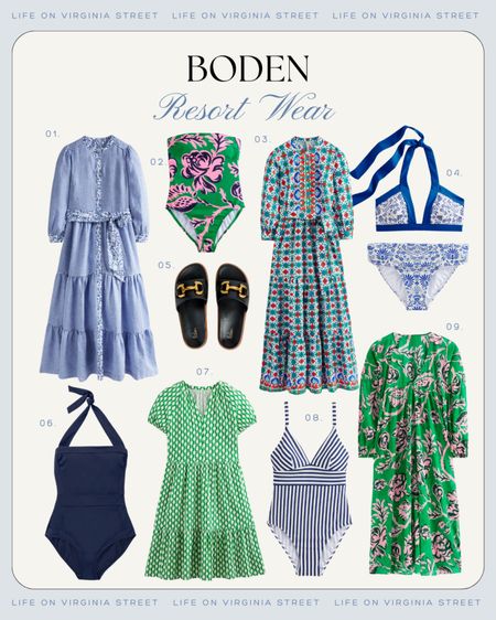 The cutest resort wear finds from Boden! Includes cute sundresses for vacation, swim suits, mix and match bikinis, coverups, sandals and more! Perfect for a warm weather getaway or spring break!
.
#ltkswim #ltkfindsunder100 #ltkover100 #ltkstyletip #ltktravel #ltkfindsunder50 #ltkseasonal #ltkmidsize #ltksalealert

#LTKSeasonal #LTKover40 #LTKfindsunder100