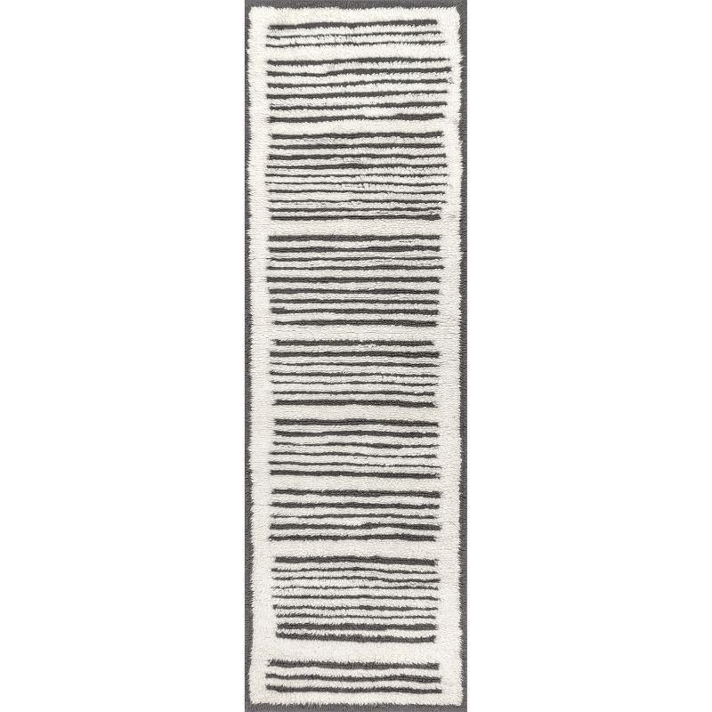 nuLOOM Tayshia Machine Washable Wool Modern Striped Area Rug | Target