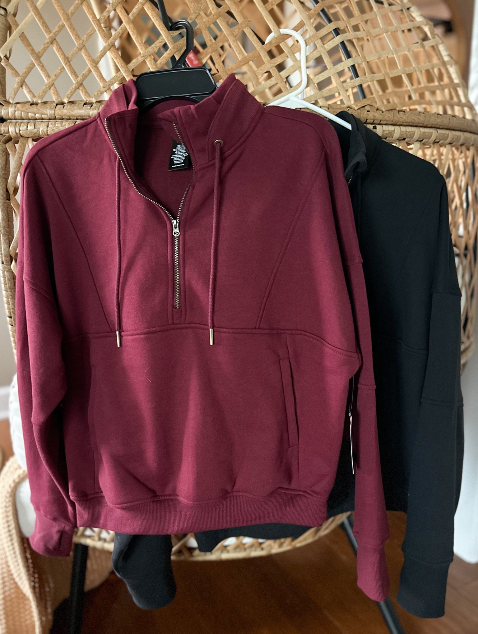 These Avia quarter zip pullovers from Walmart are so good I grabbed it in two colors! These are so comfy and fit great. I got it in a medium and a large for an oversized fit. Love the thumb holes! 

#LTKover40 #LTKSeasonal #LTKGiftGuide