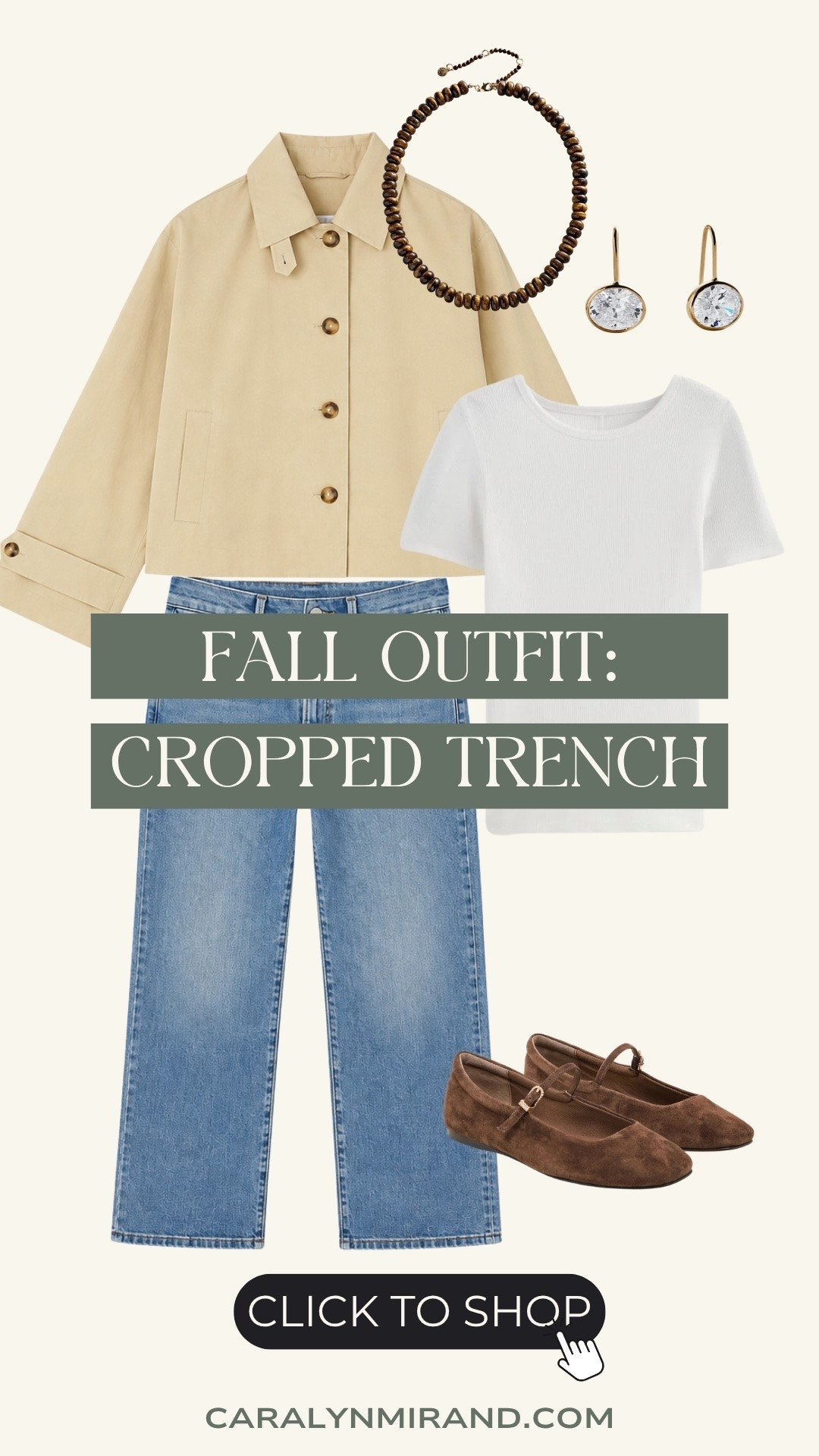 Fall outfit inspo - cropped trench + comfortable jeans

#LTKootd #LTKSeasonal #LTKPlusSize
