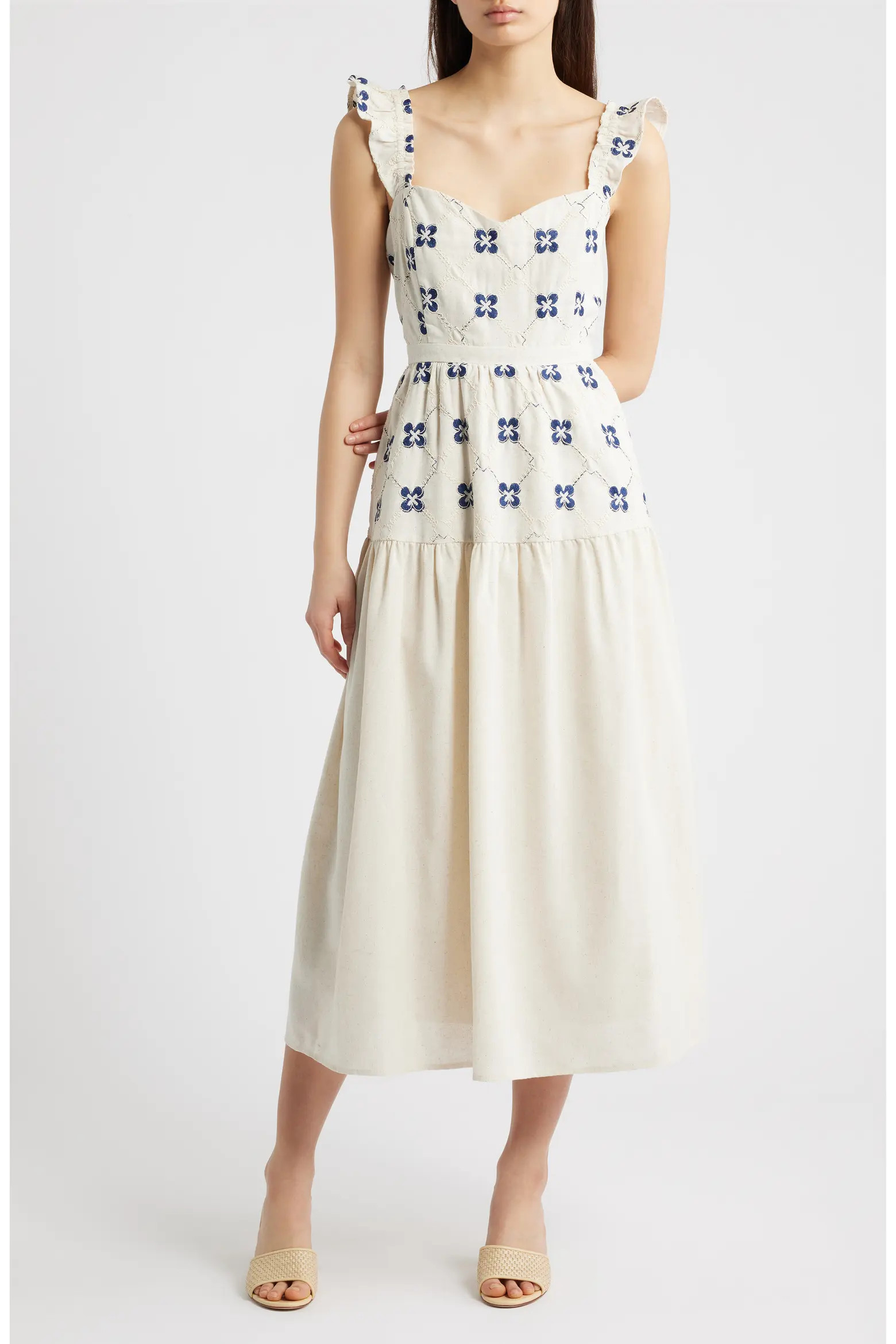 Floral Embroidered Sundress (Women) | Nordstrom | Nordstrom
