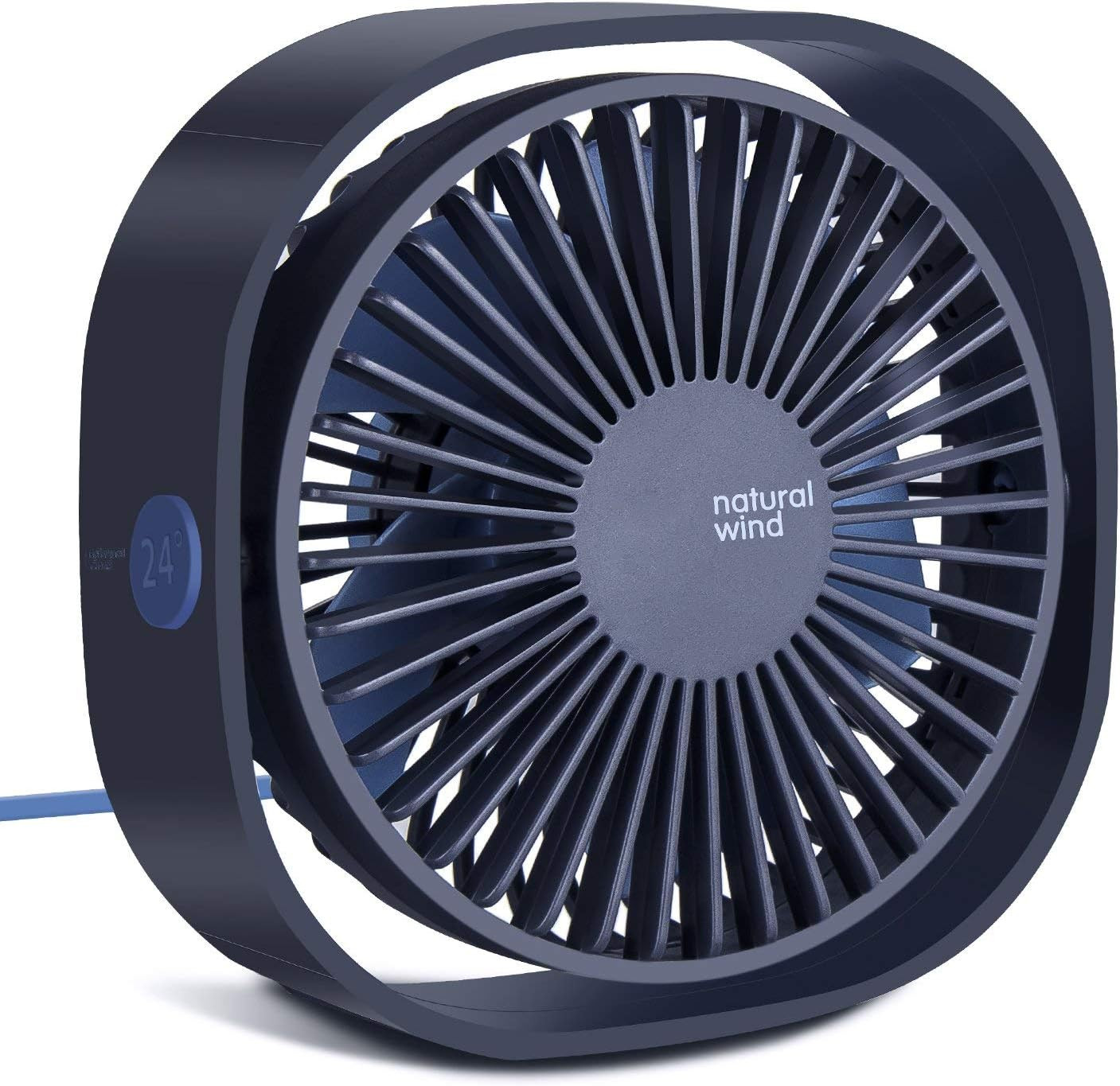 2020 Upgraded Small USB Desk Fan,3 Speeds Strong Wind and 360° Rotatable, Quiet USB Air Circulat... | Amazon (US)