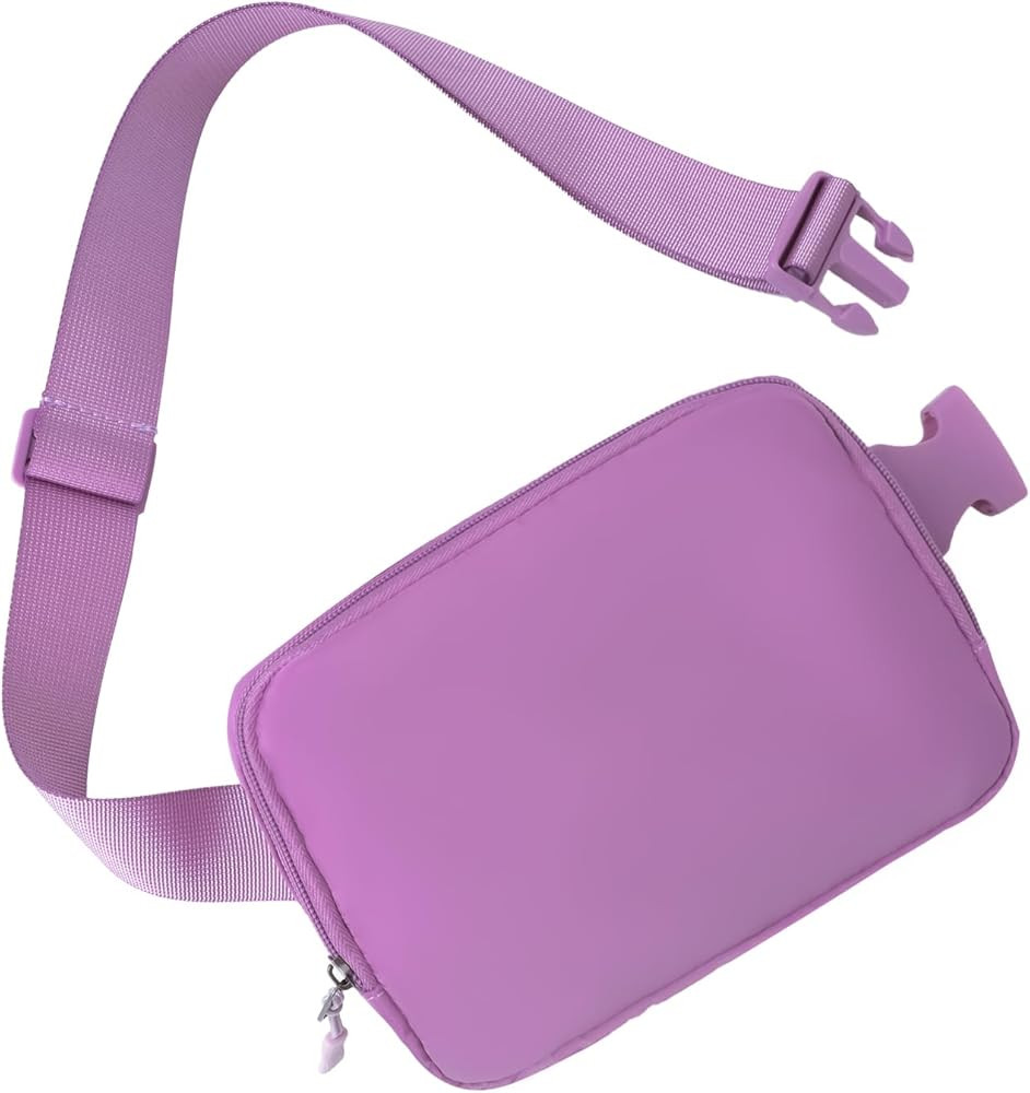Belt bag Fanny pack crossbody bags for women Everywhere belt bag (Purple) | Amazon (US)