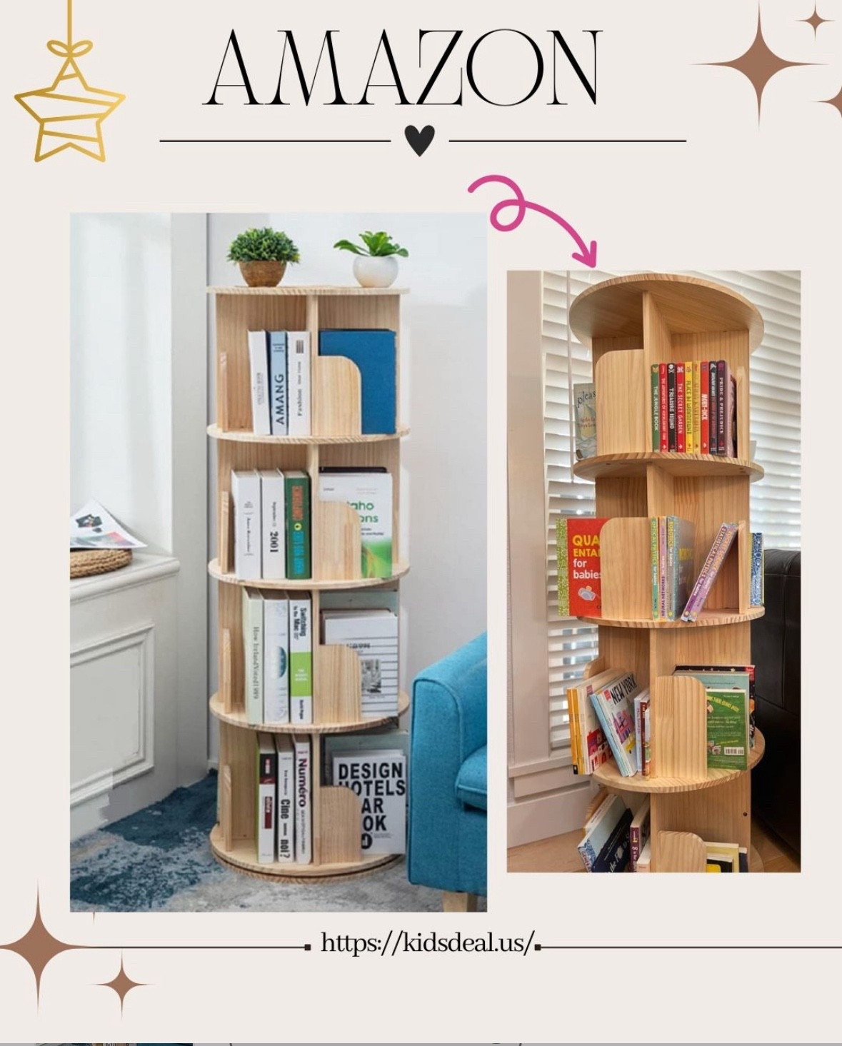 4-Tier Rotating Bookshelf: Space-Saving Solution! 🌀📚

128cm tall with 16 compartments, this rotating bookshelf is perfect for compact spaces. 

Each tier (29.5cm high, 44cm diameter) holds up to 40 thin books or magazines, accommodating 400-600 items to create a mini home library.

🎯 Now under $90.


#4TierBookshelf #RotatingBookshelf #SpaceSaver #HomeLibrary #BookStorage #amazon #KidsRoomOrganization #SmartStorage #LimitedTimeOffer 

 

#LTKFindsUnder100 #LTKHome #LTKFamily