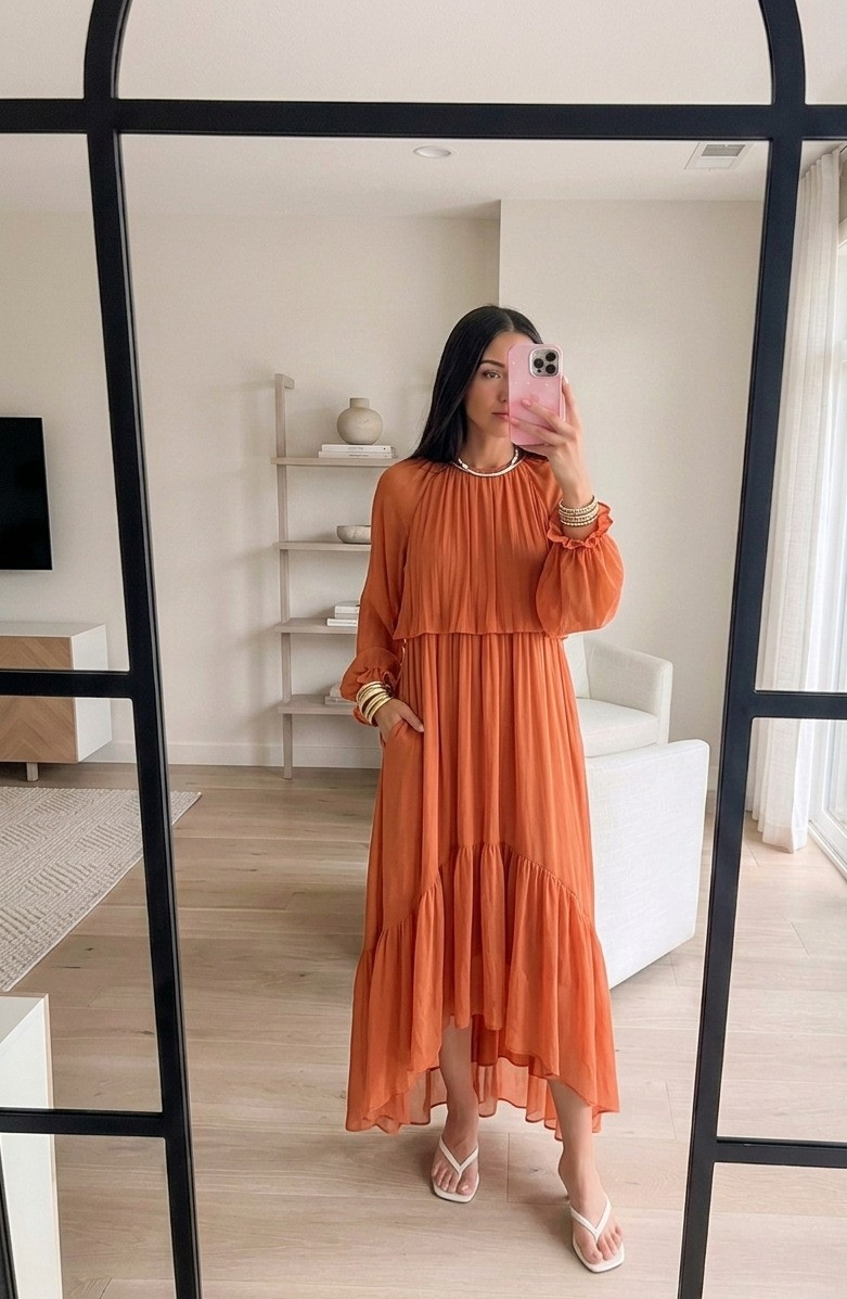 Absolutely obsessed with this flowy Mango dress 🤎✨ The color, the effortless fit, and the dreamy movement make it one of those pieces I never want to take off. It’s chic, comfortable, and gives the perfect elevated-but-easy vibe.

Perfect for vacation dinners, brunch dates, summer events, family photos, baby showers, or even dressing up casually with sandals 🤍

And the best part — Mango is having a sale right now! Use code MNG30 for extra savings 🛍️✨ #LTKSaleAlert #LTKStyle #MangoStyle 

 #LTKdayinmylife #LTKSeasonal #LTKSaleAlert