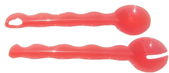 Tupperware Impressions Conjunto de servir para salada, colheres interligadas, vermelho melancia | Amazon (BR)