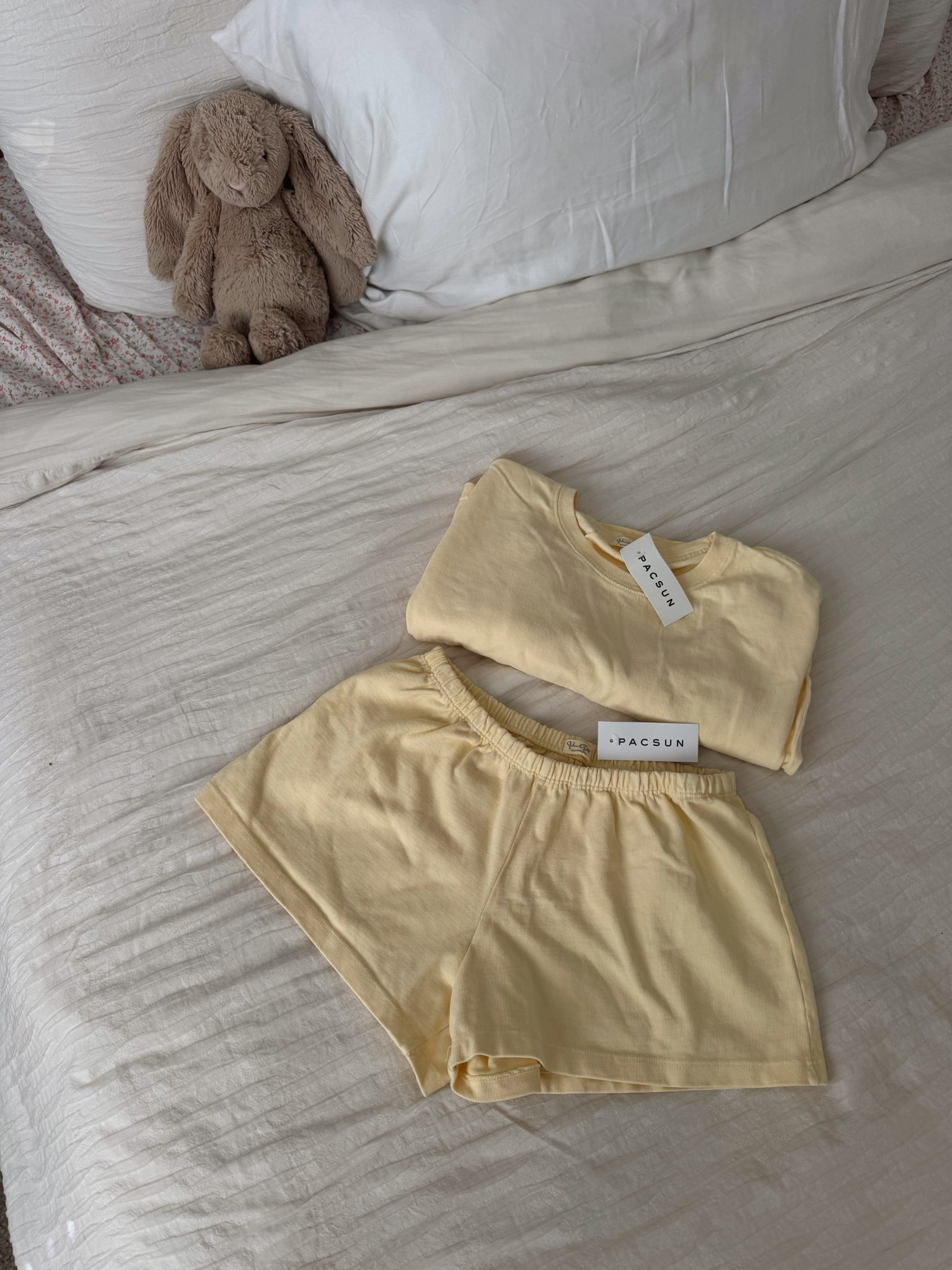 butter yellow Brandy Melville is finally on their website! 💛🧈 linking my oversized tee and lounge shorts + my favorite butter yellow tanks 🫶🏼 everything is under $20 and 100% cotton  

#LTKU #LTKStyleTip #LTKFindsUnder50