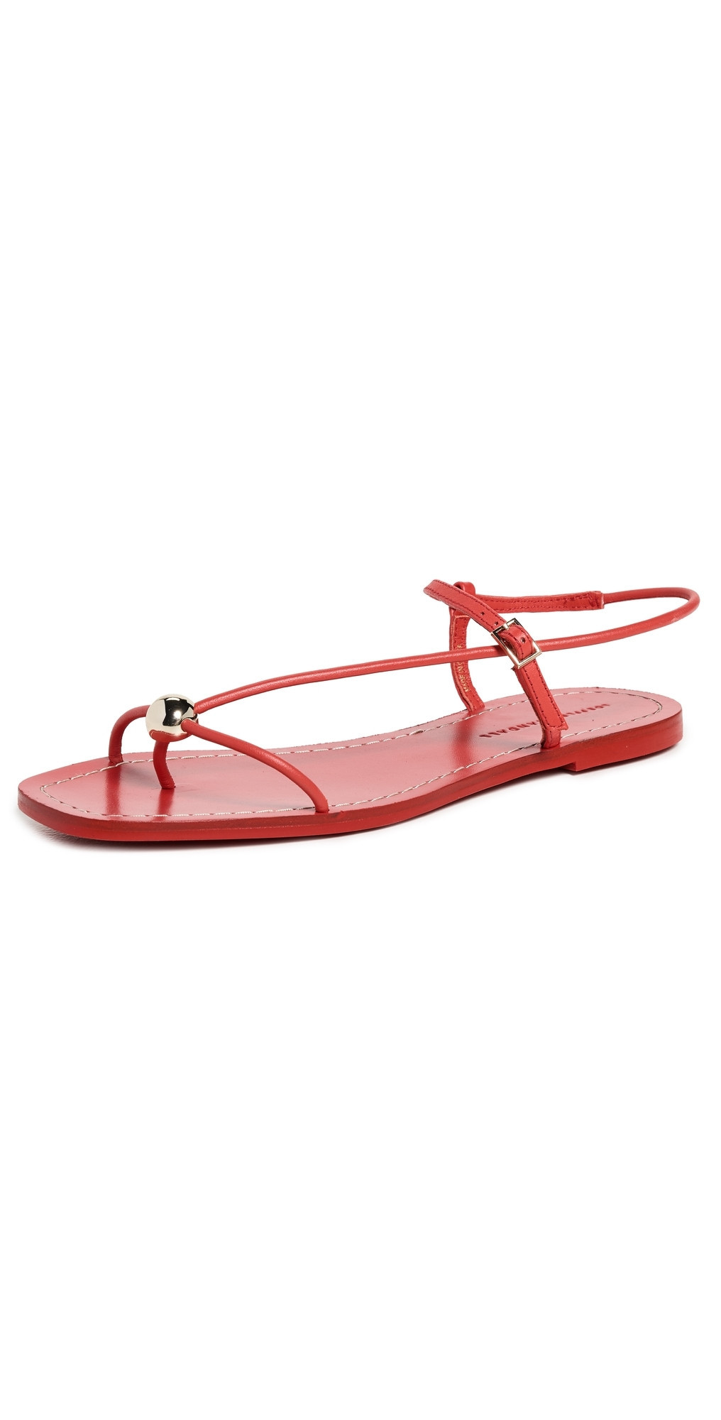 Loeffler Randall Lara Strappy Flat Sandals Red 6.5 | Shopbop