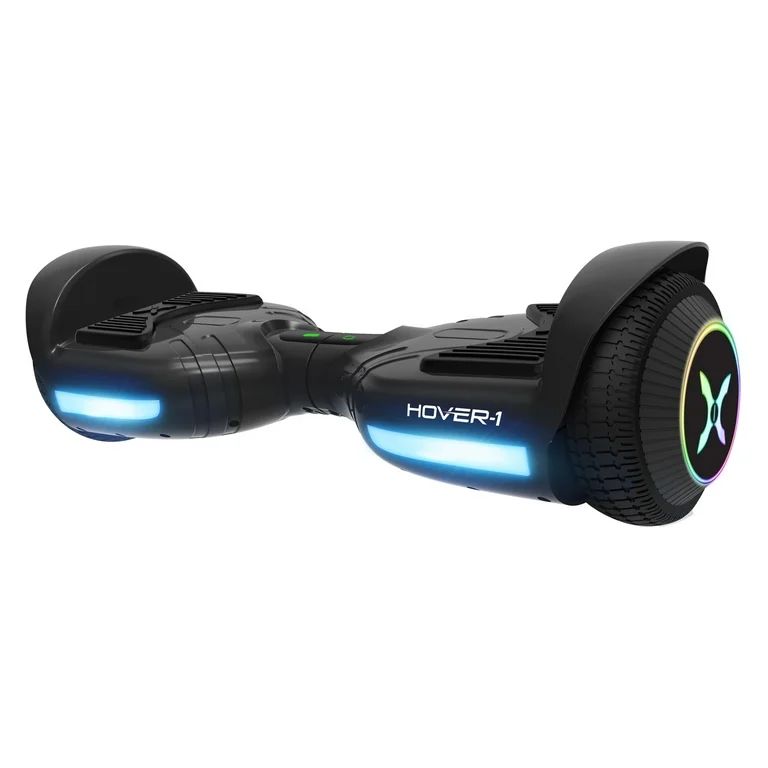 Hover-1 Blast Hoverboard, LED Lights, 160 lbs Max Weight, 7 mph Max Speed, Black | Walmart (US)