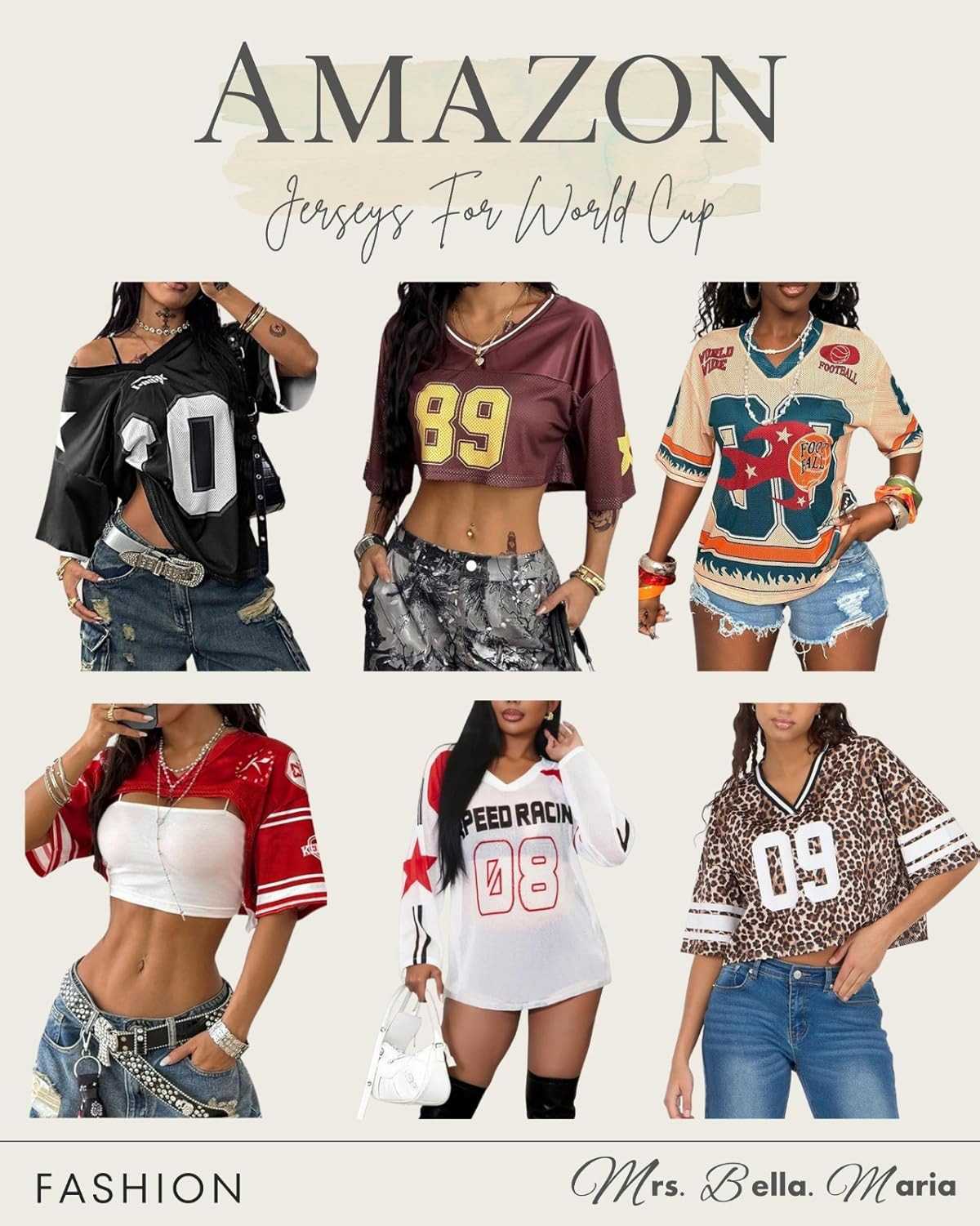 Game day fashion is a must! Check out these awesome jersey tops on Amazon for a sporty yet stylish look. #FashionFinds
 

 #LTKActive #LTKU #LTKSaleAlert