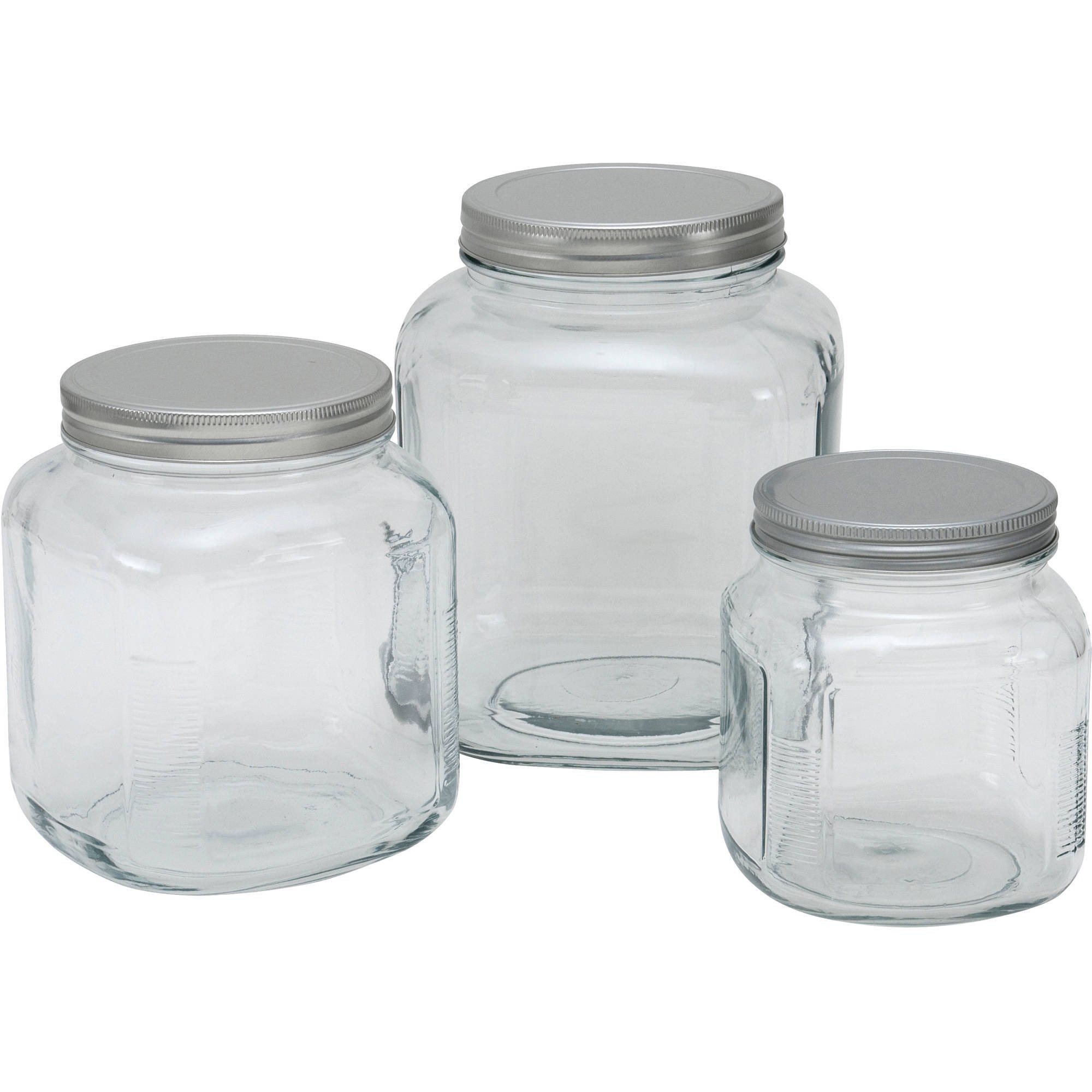 Anchor Hocking Glass Cracker Jar with Lid, 2 Piece | Walmart (US)
