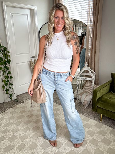 Tank - medium, 35% off, more colors 
Cargo jeans - sooo soft! 10 long, 25% off, available in 7 colors and up to extra long length!!! 


#LTKstyletip #LTKsalealert #LTKmidsize