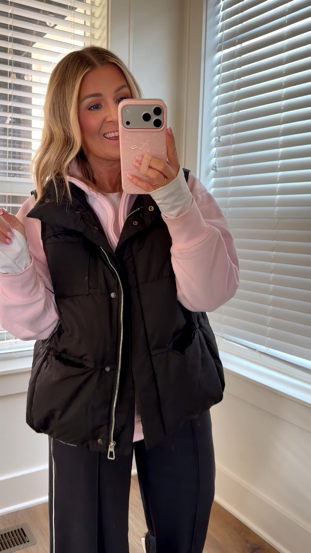 Sports mom outfit 

Small sweatshirt
Small pants 
Old vest but linking a similar option

#LTKOver40 #LTKmomlife #LTKootd
